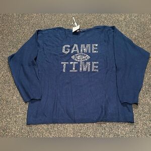 Milano Dark Teal 'Game Time' Sweater